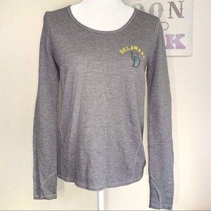 Delaware Basic gray long sleeves woman’s top Size S